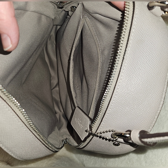 Coach Jordyn Leather Backpack in Chalk - Picture 6 of 12